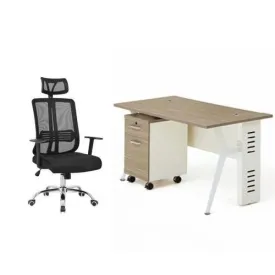 1.2 Metre Office Table With Office Swivel Chair