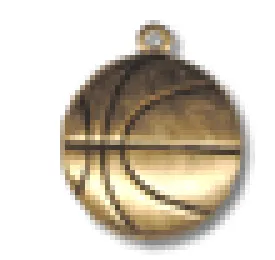 13mm BASKETBALL, Vintage Brass  Finish, pk/6