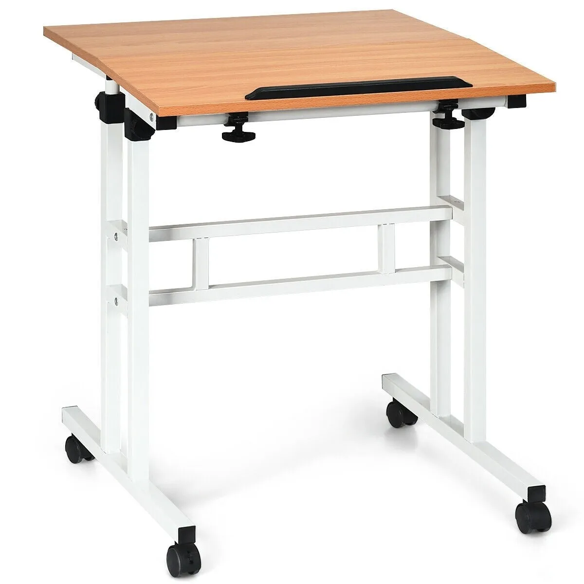 2 in 1 Height Adjustable Standing Computer Writing Desk