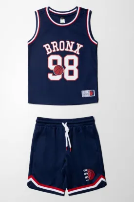 2 Piece Basketball Set Navy