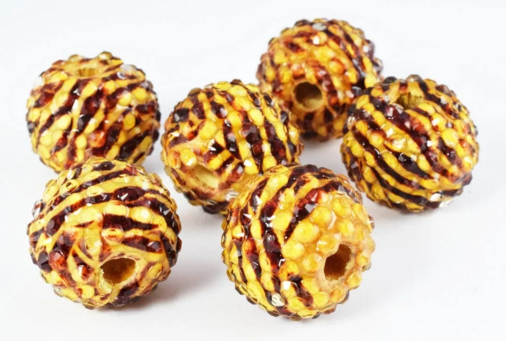 22mm Textured Animal Safari Print Resin Wooden Round Beads, Wooden beads, Wholesale Bead, Basketball Wives Bead,Rhinestone Beads,Resin beads