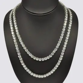 6mm Tennis Chain Bundle - White Gold