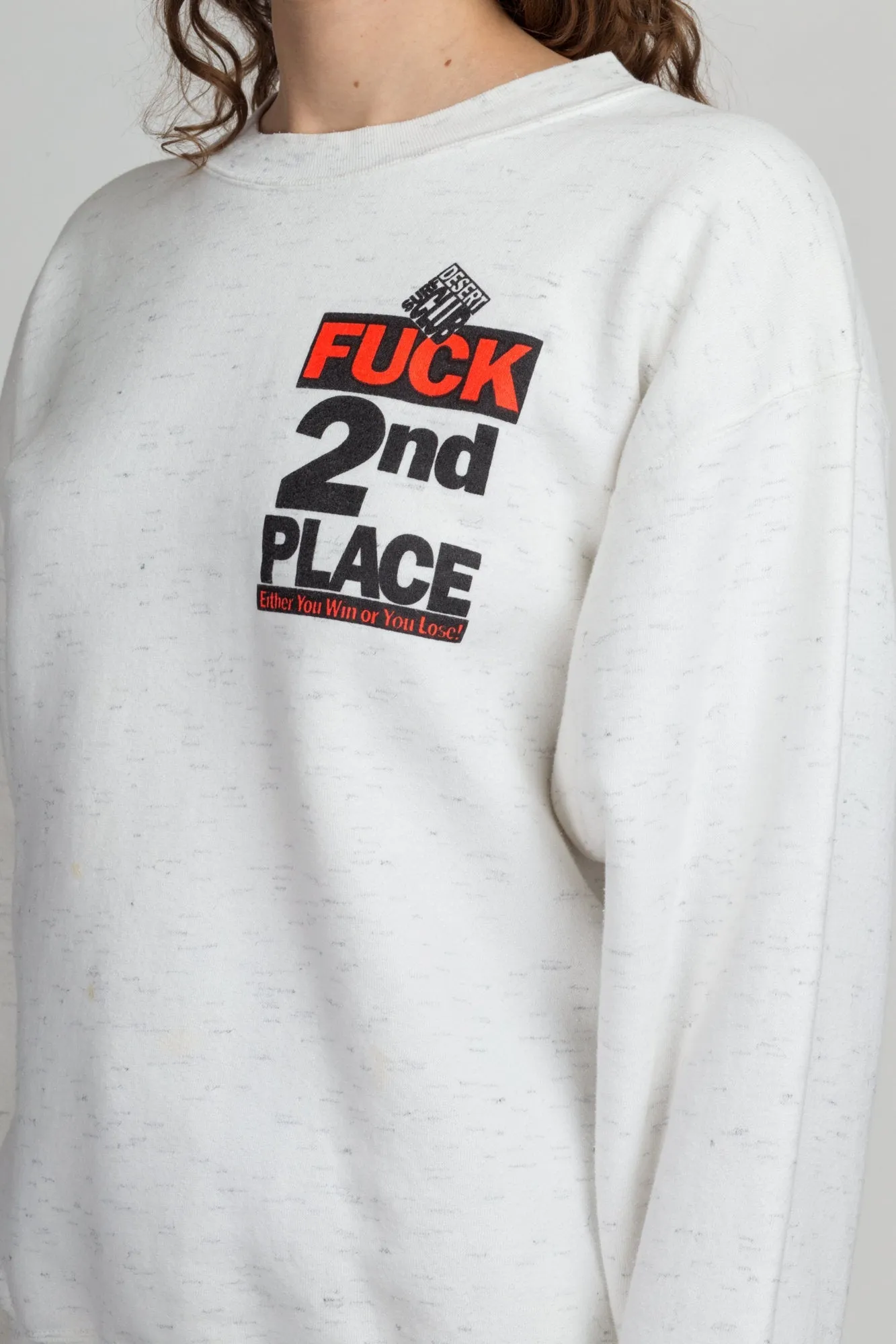 80s 90s "Fuck 2nd Place" Sweatshirt - Extra Large