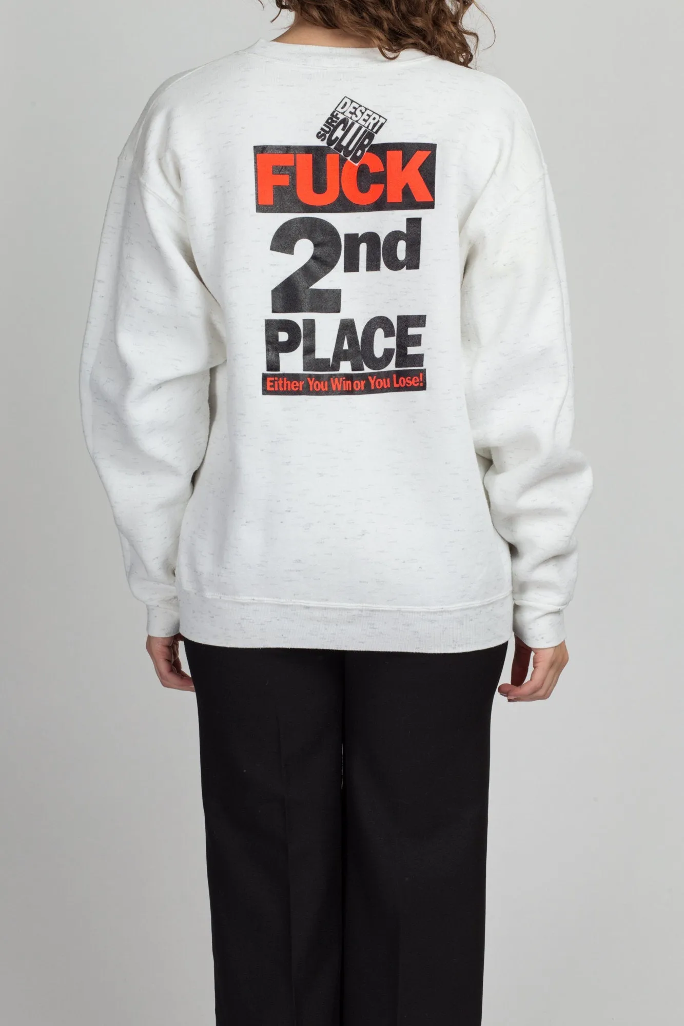 80s 90s "Fuck 2nd Place" Sweatshirt - Extra Large