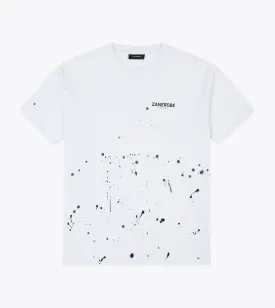 Abstract ZDS Box Tee White Multi