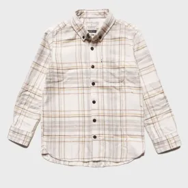 Academy Brand Rookie Edmond Check Shirt - Winter White