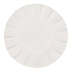 Bari White Small Round Platter