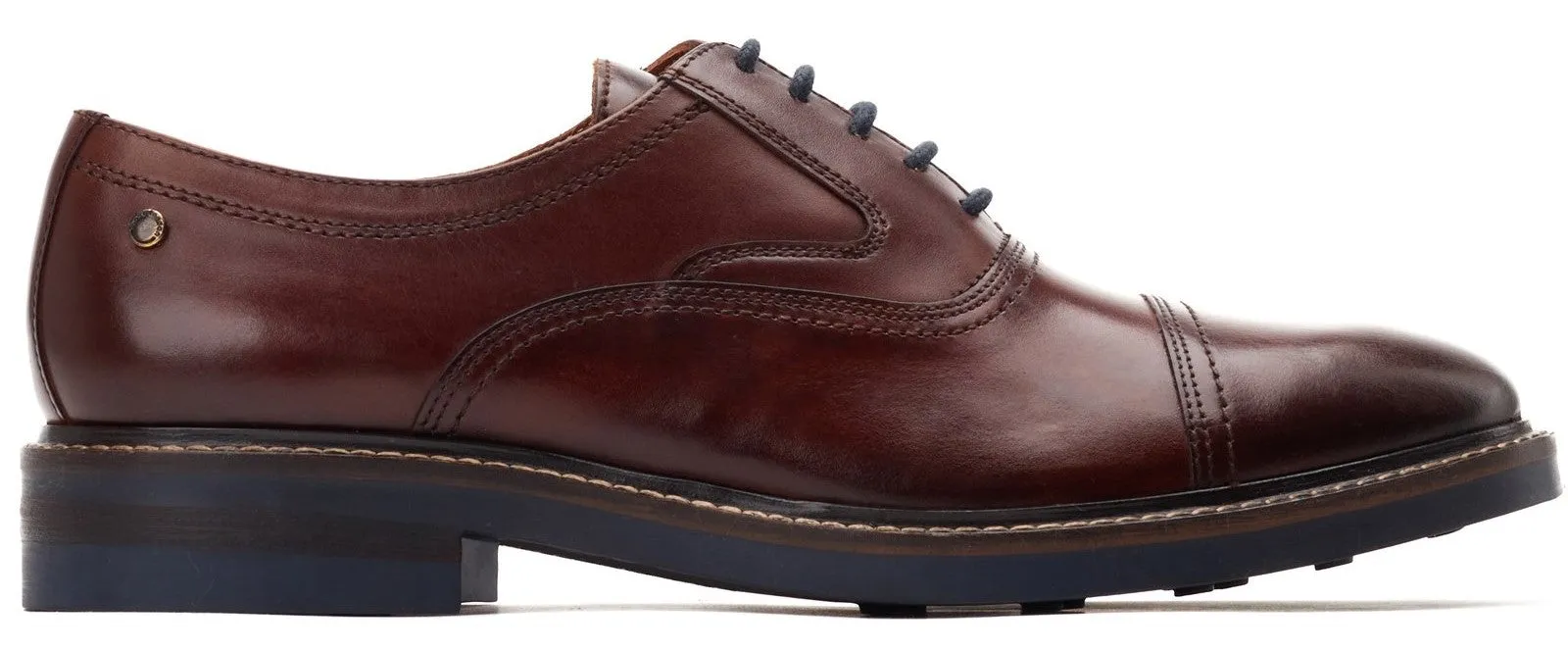 Base London Tatton Mens Leather Lace Up Derby Shoe