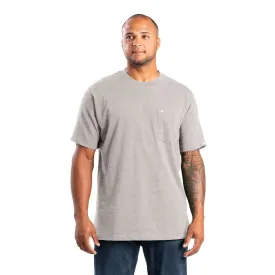 Berne Men's Heavyweight Short Sleeve Pocket Work Shirt BSM71 - Grey