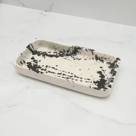 Black & White Splatter Tray