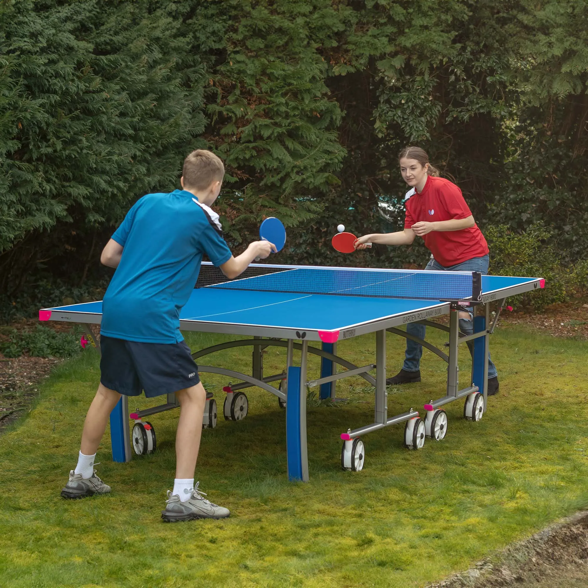 Butterfly Garden Rollaway 6000 Outdoor Table Tennis Table