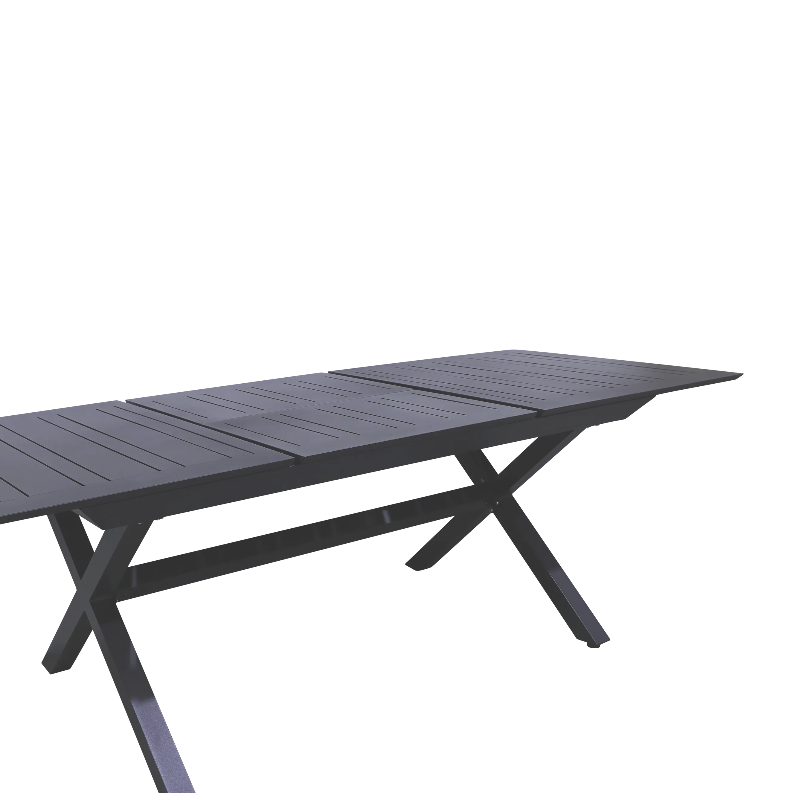 Caribbean Outdoor Extension Table in Gunmetal Aluminium