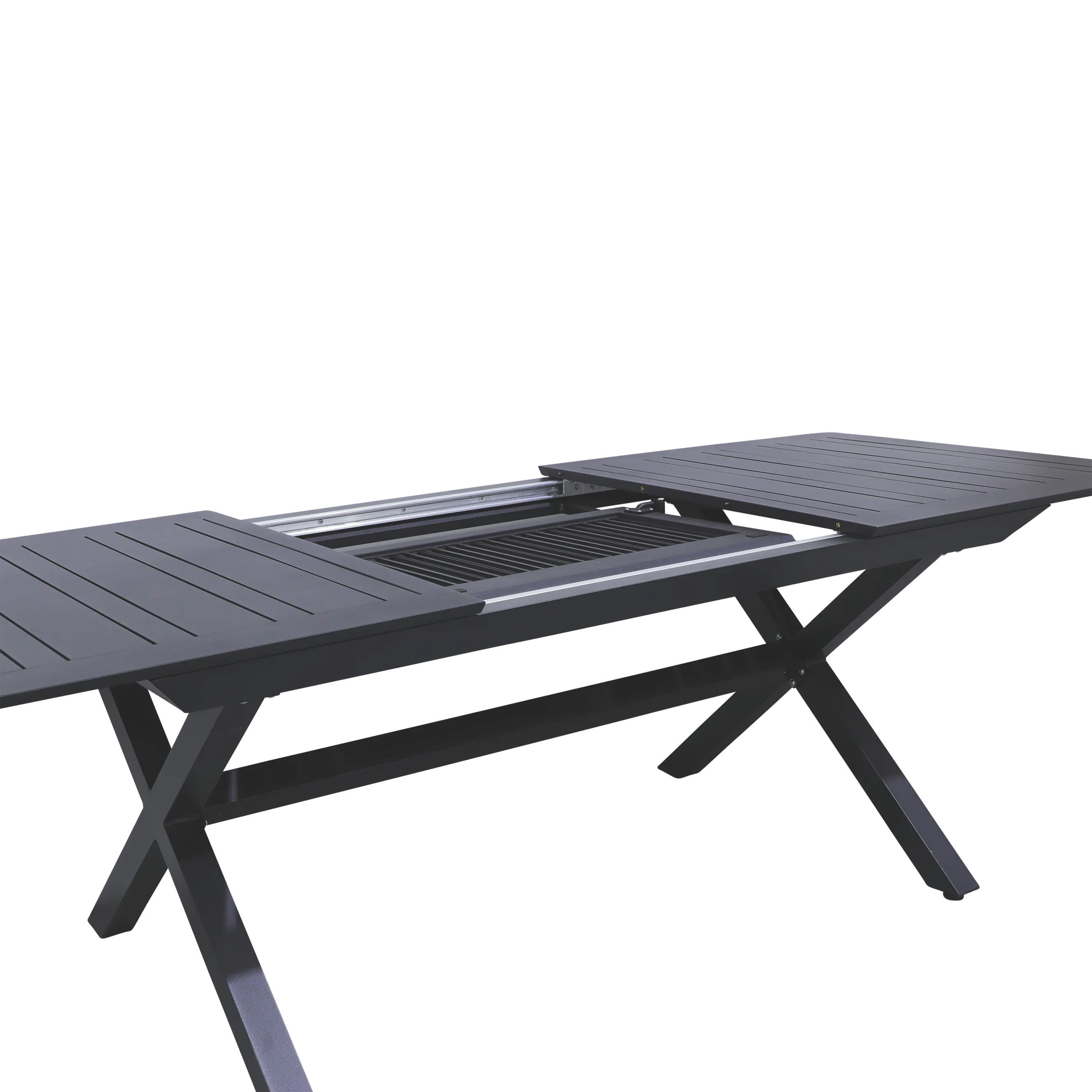 Caribbean Outdoor Extension Table in Gunmetal Aluminium