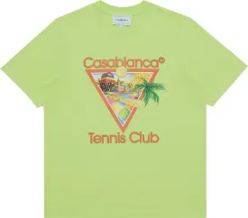 Casablanca Afro Cubism Tennis Club Printed T-Shirt Pale 'Green'