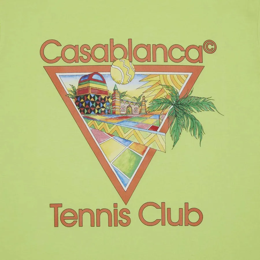 Casablanca Afro Cubism Tennis Club Printed T-Shirt Pale 'Green'