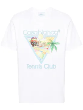 Casablanca Afro Cubism Tennis Club Printed Tee 'White'