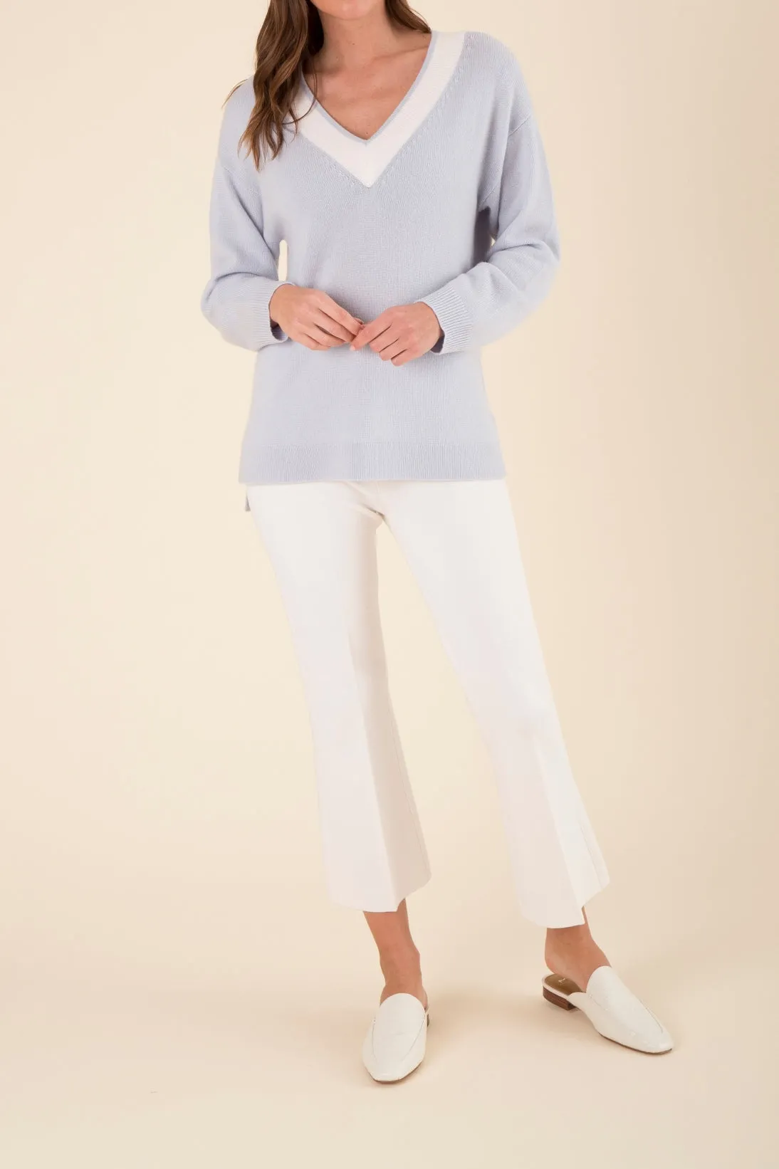 CASHMERE TENNIS SWEATER