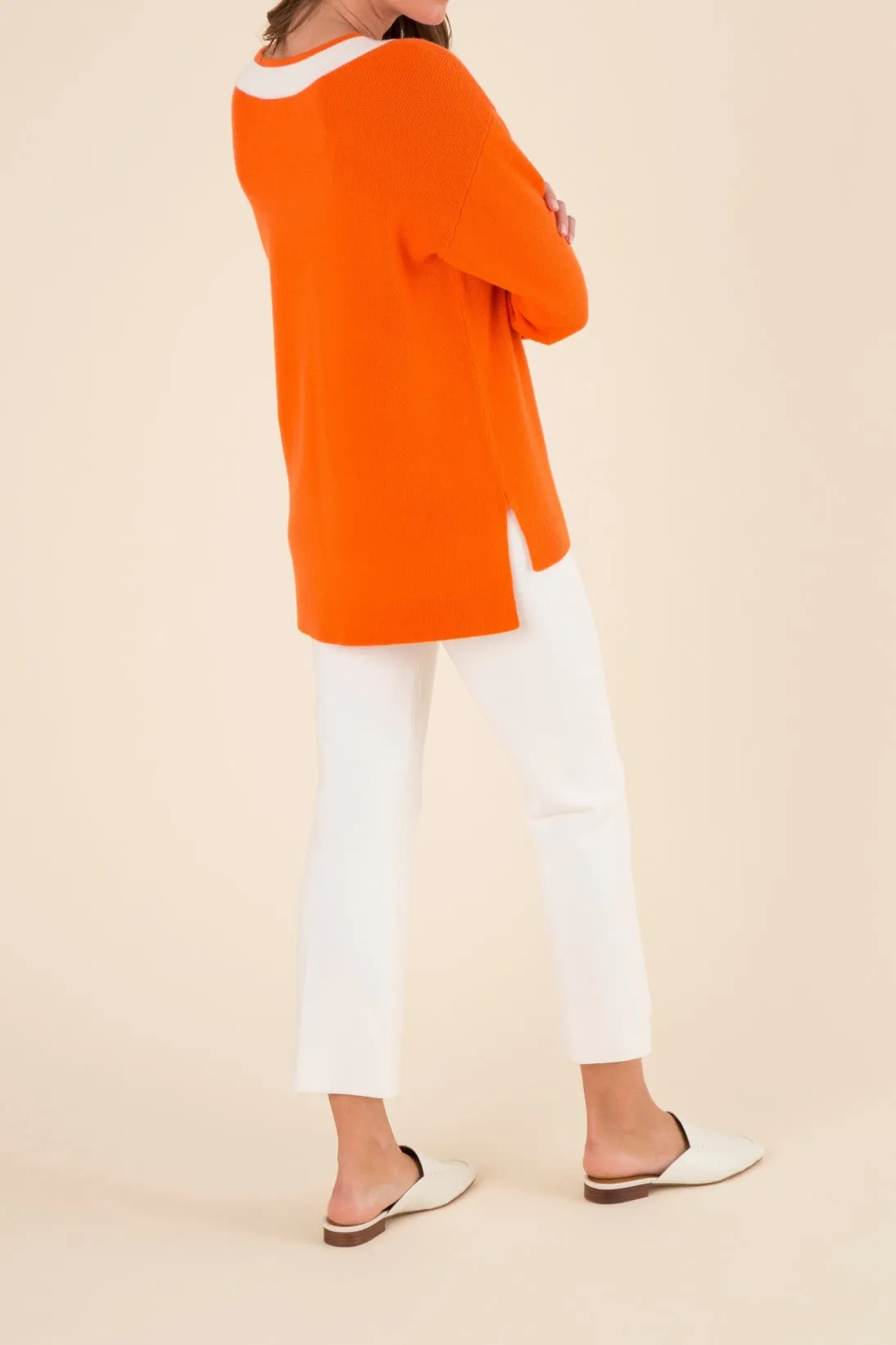 CASHMERE TENNIS SWEATER