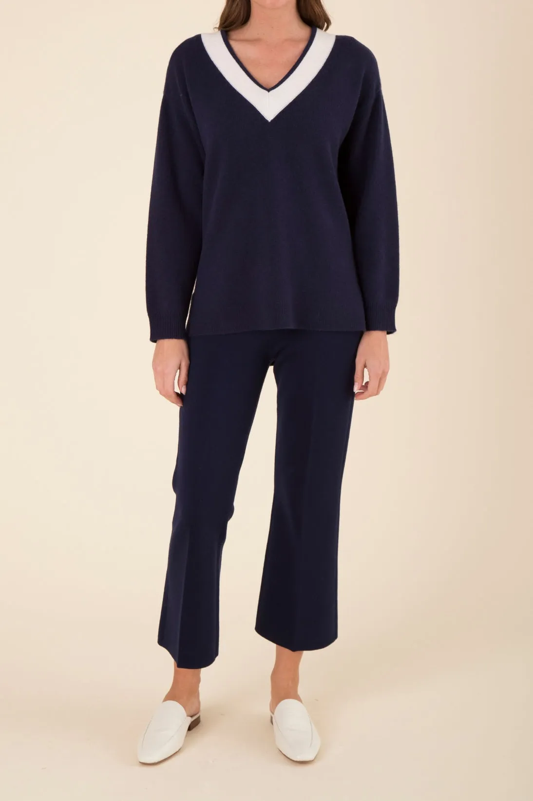 CASHMERE TENNIS SWEATER