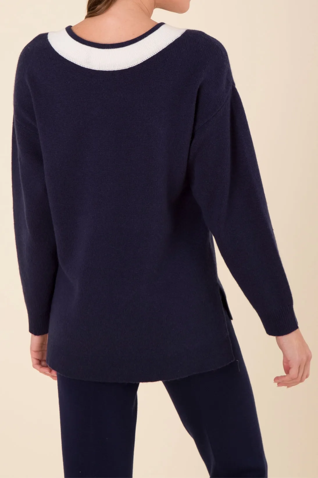 CASHMERE TENNIS SWEATER