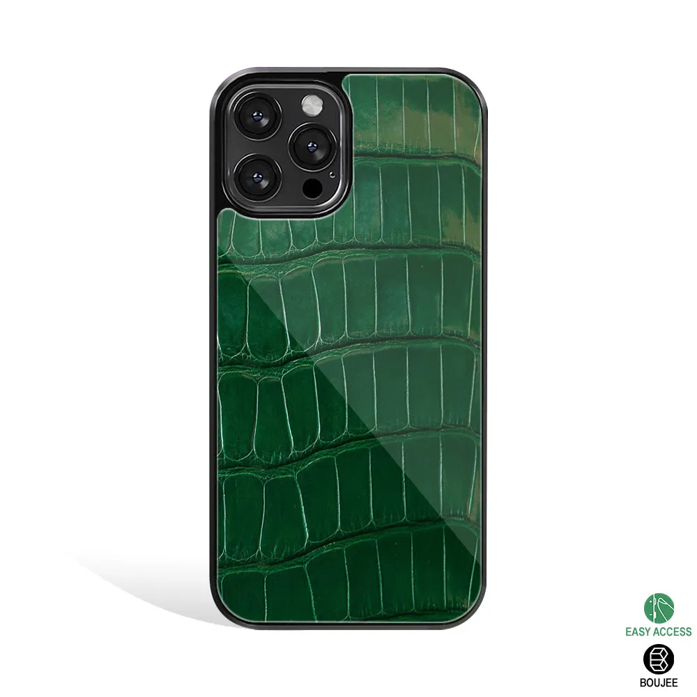 Croco Green Phone Cover | Glass Case