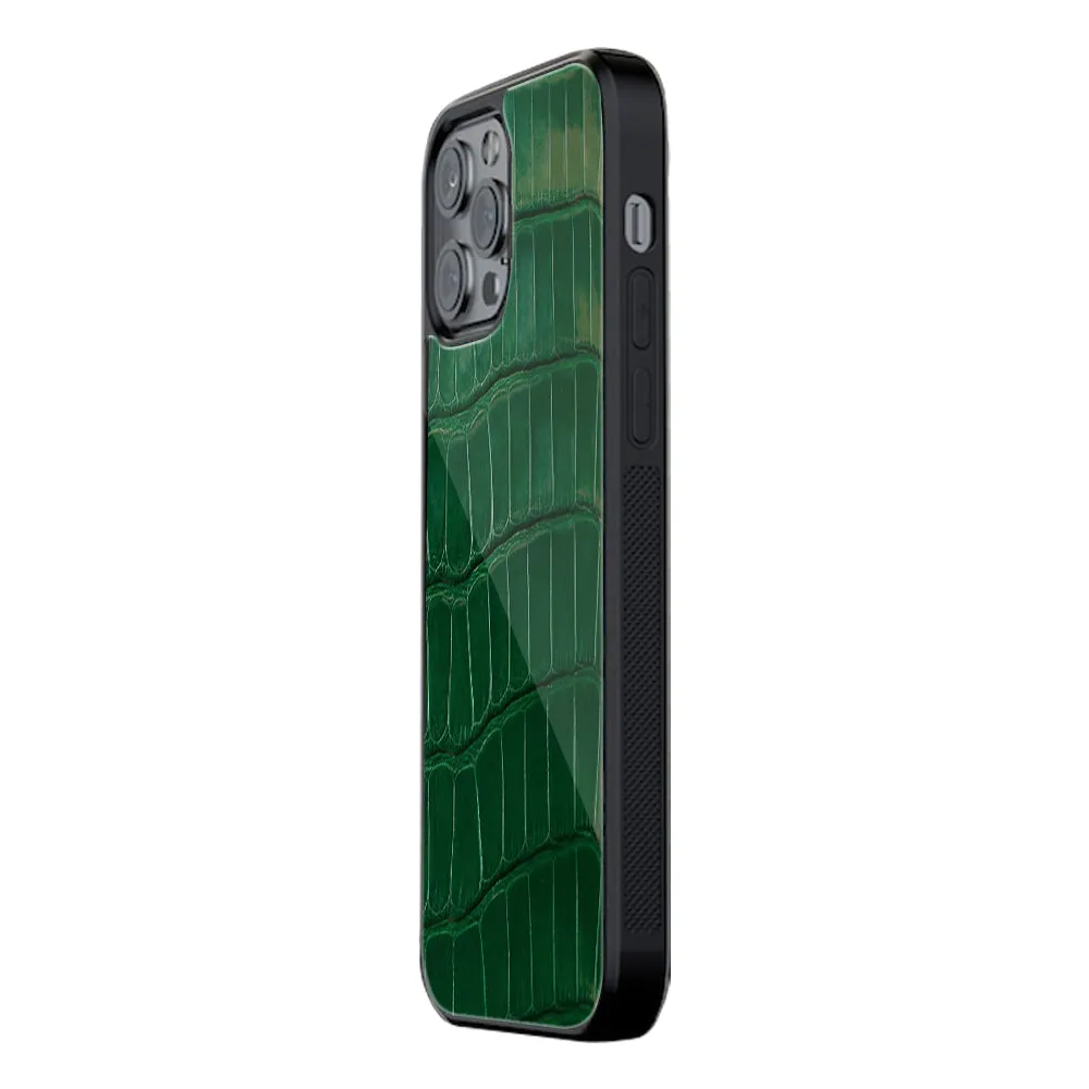 Croco Green Phone Cover | Glass Case