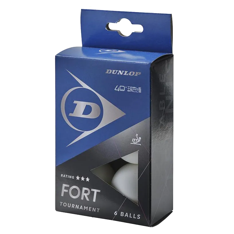 Dunlop 40  Fort Tournament Table Tennis Balls 6 Pack