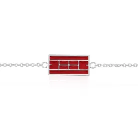 Enamel Tennis Court Anklet Small