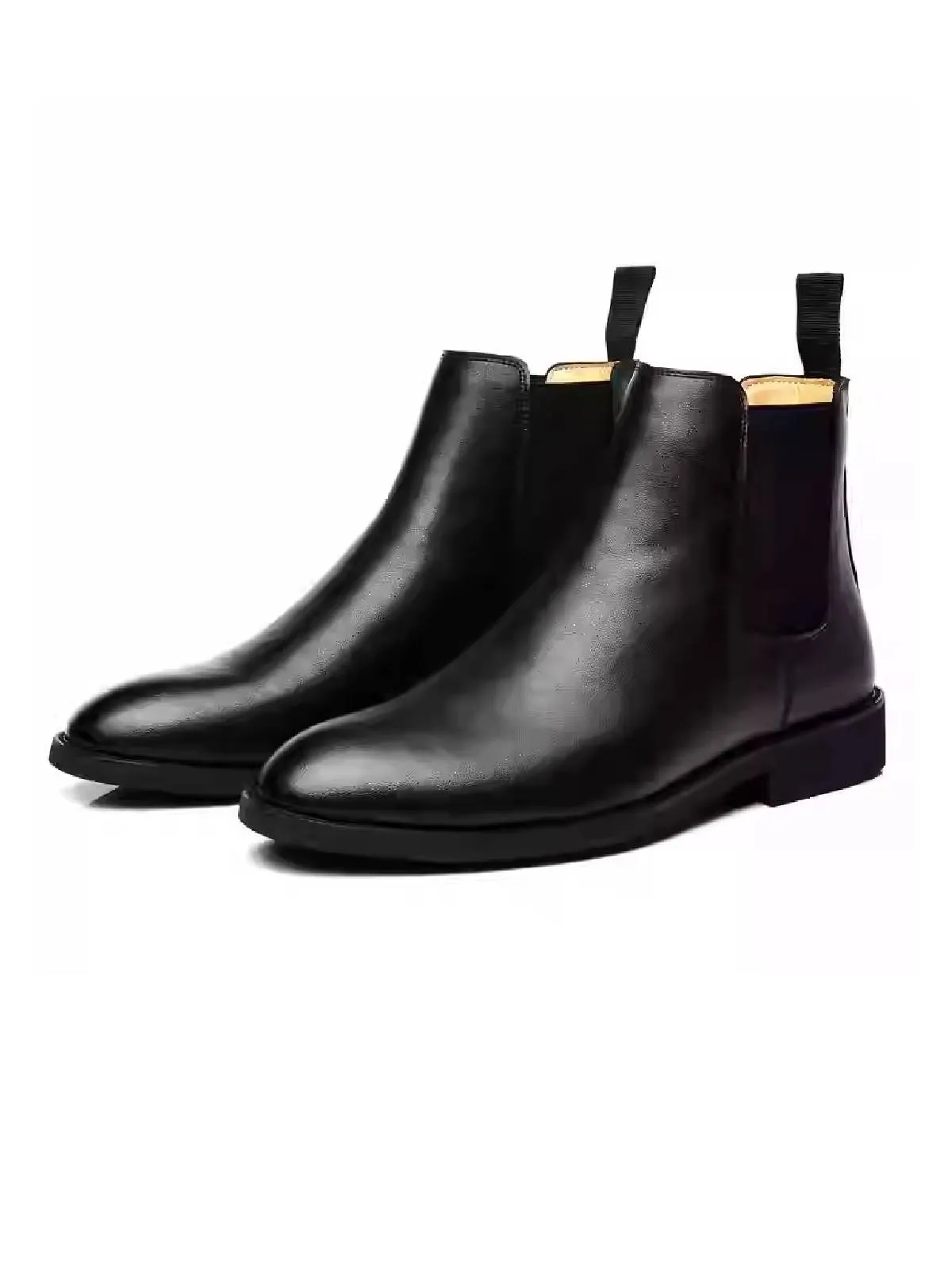 Fashion Patent Leather Slip-On Chelsea Boots