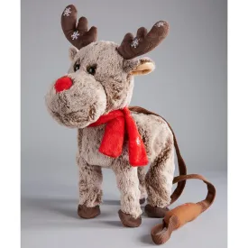 Festive 37cm Walking And Singing Reindeer