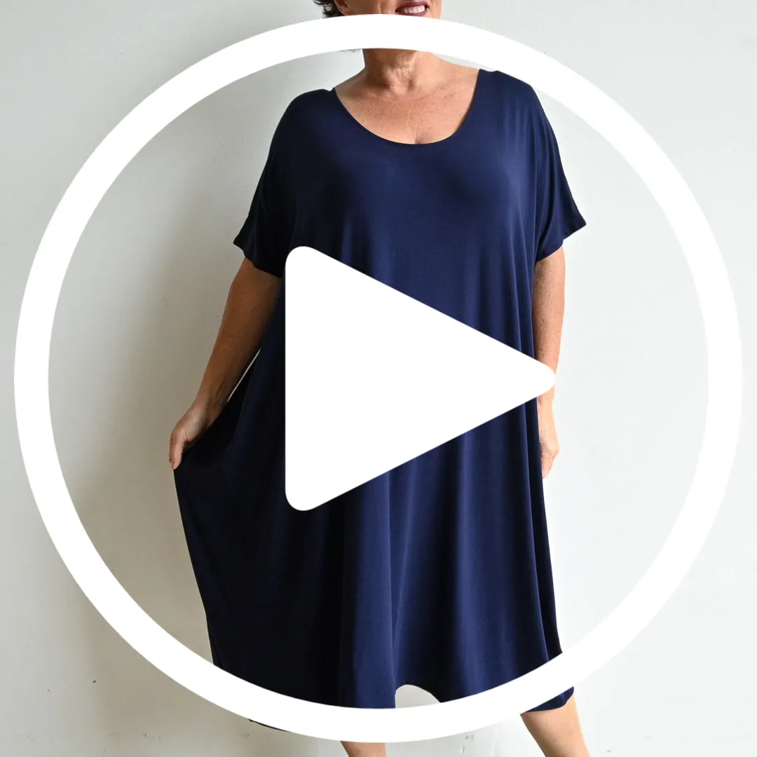 Find Your Flow Drape Dress by KOBOMO Bamboo