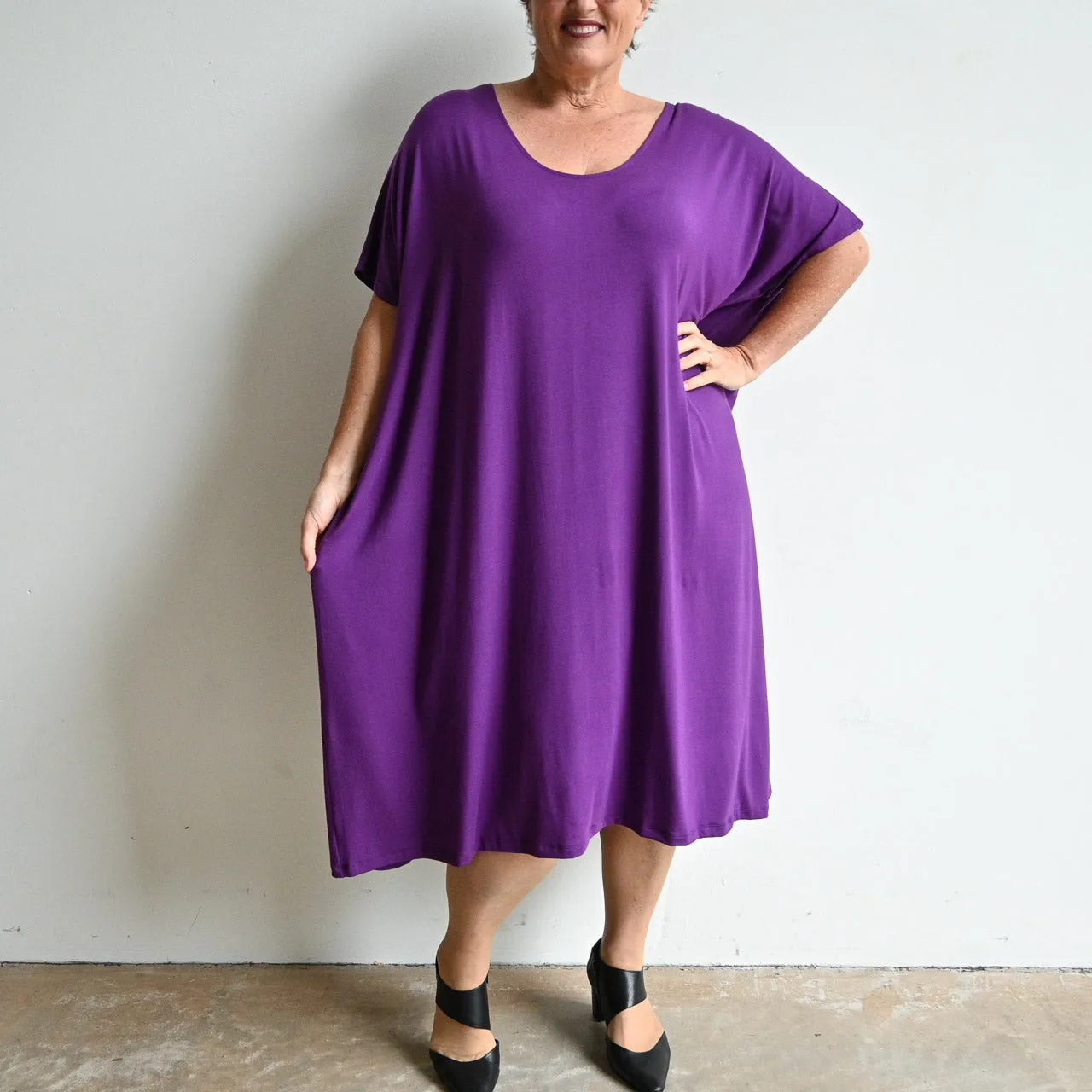 Find Your Flow Drape Dress by KOBOMO Bamboo