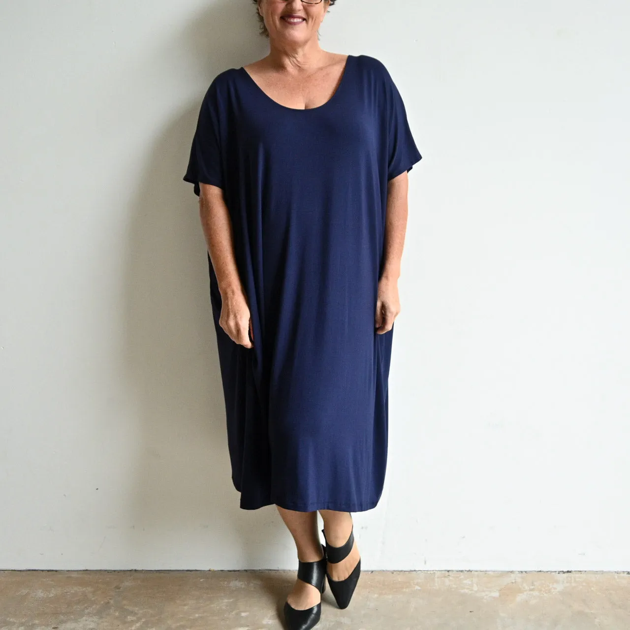 Find Your Flow Drape Dress by KOBOMO Bamboo