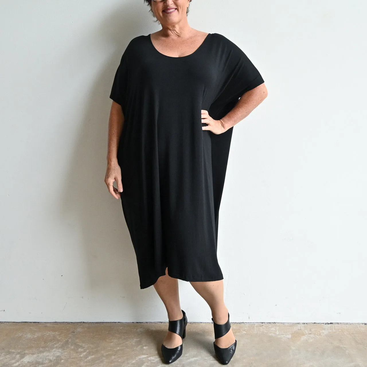 Find Your Flow Drape Dress by KOBOMO Bamboo