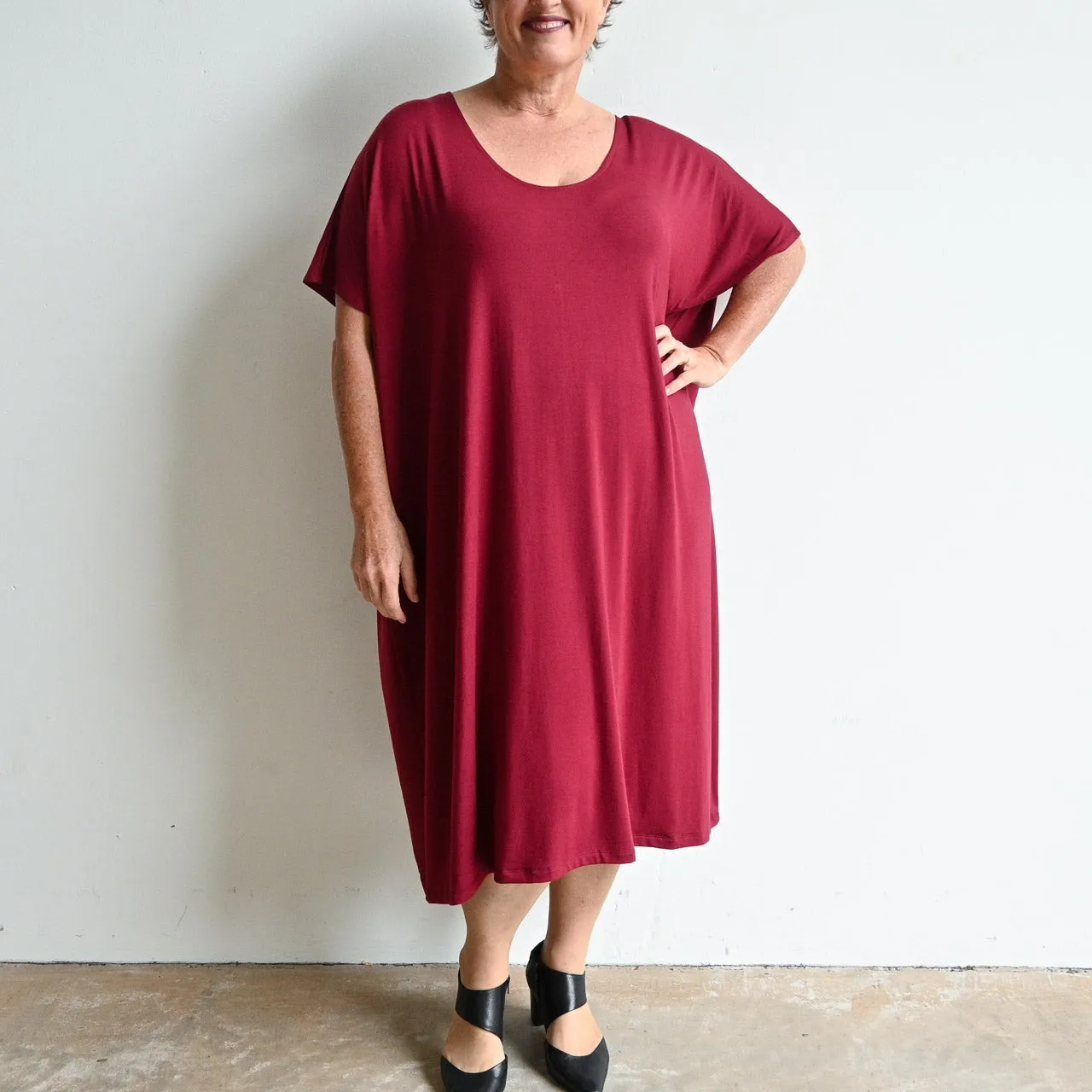 Find Your Flow Drape Dress by KOBOMO Bamboo