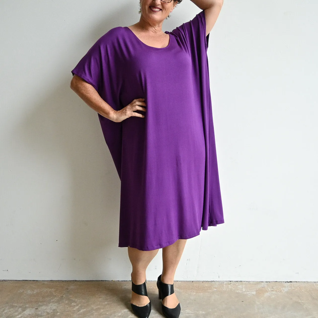 Find Your Flow Drape Dress by KOBOMO Bamboo