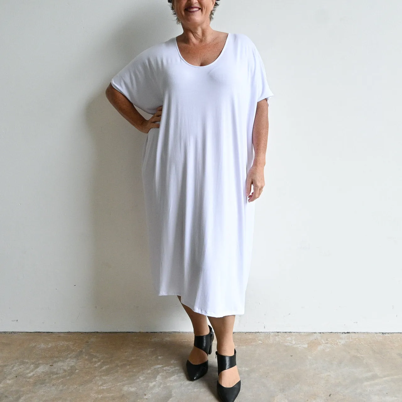 Find Your Flow Drape Dress by KOBOMO Bamboo