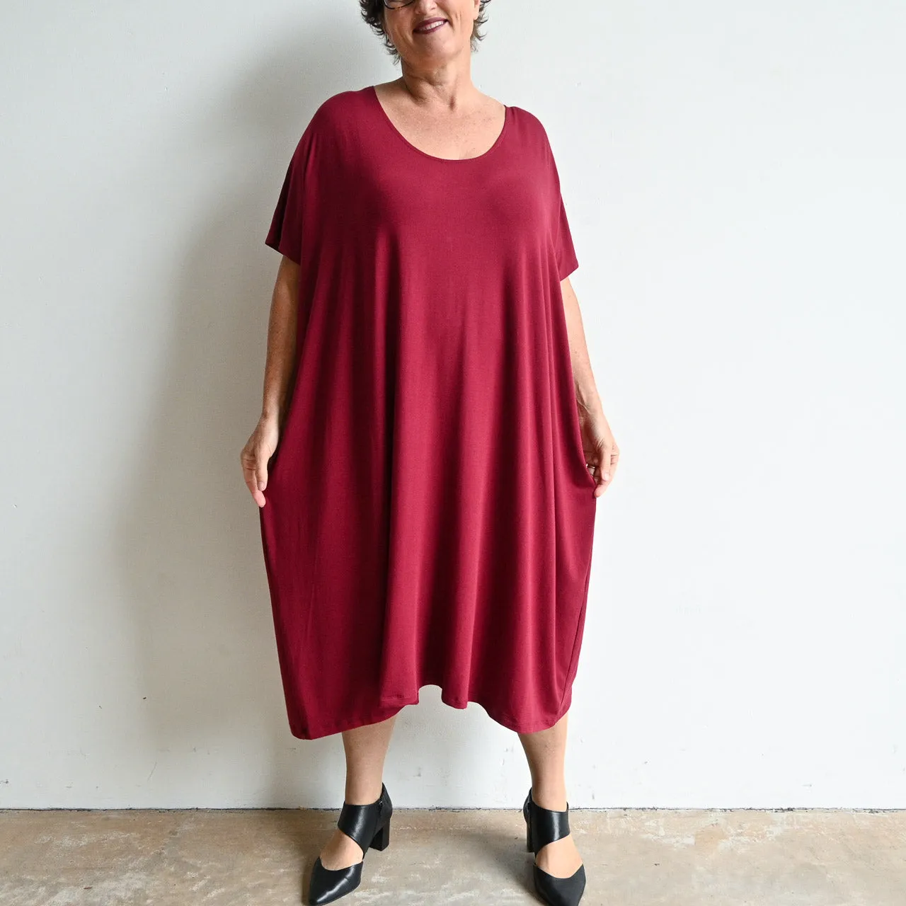 Find Your Flow Drape Dress by KOBOMO Bamboo