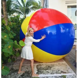 Free shipping High Quality Giant 80-200cm Inflatable Beach Ball Sea Swimming Pool Water Toy Four-color Beach Ball Beach Ball