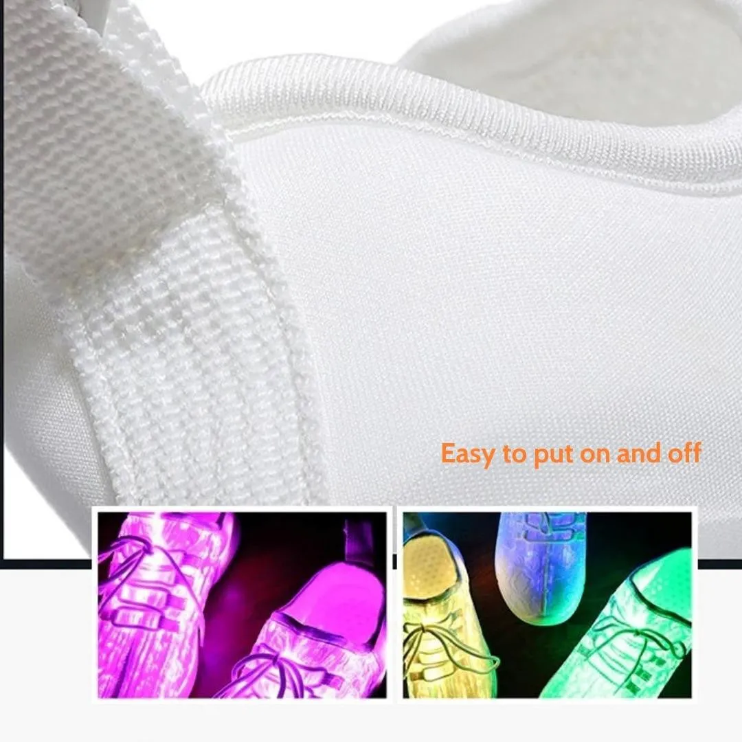 Groovywish Women Led Fiber Optic Orthopedic Sneakers