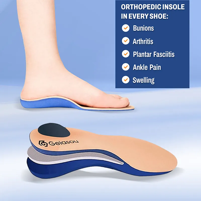 GRW Orthopedic Women Shoes Arch Support Breathable Non-Slip Walking