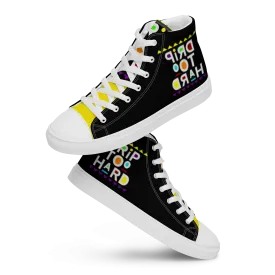 high top canvas shoes