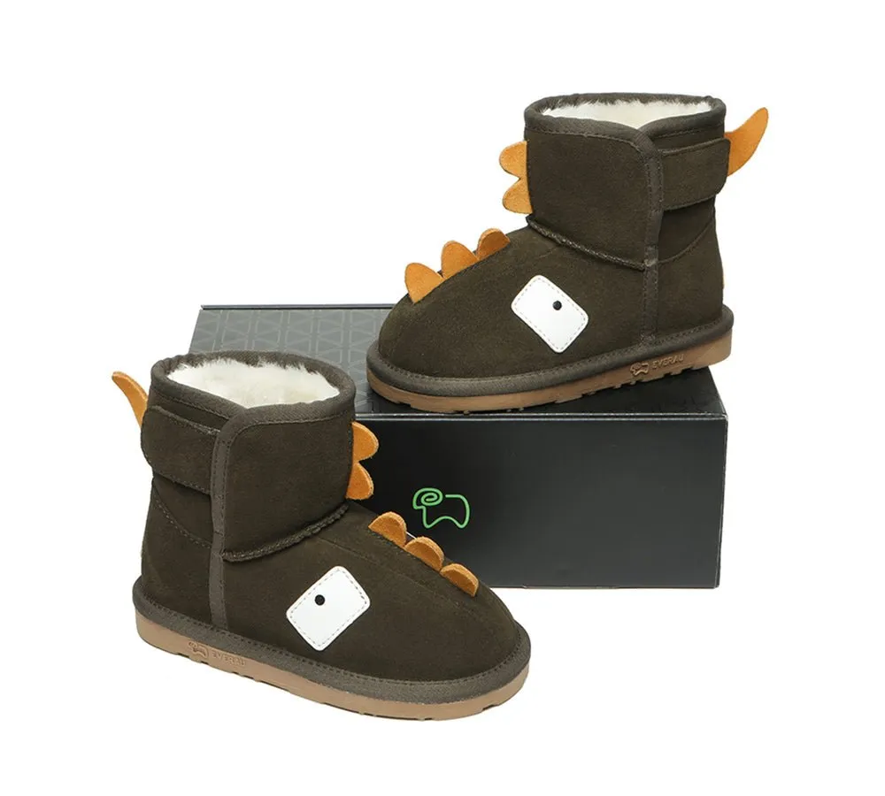 Hook And Loop Kids Ugg Boots Dino