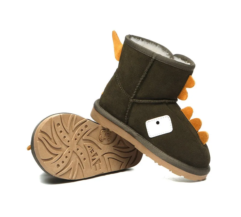 Hook And Loop Kids Ugg Boots Dino