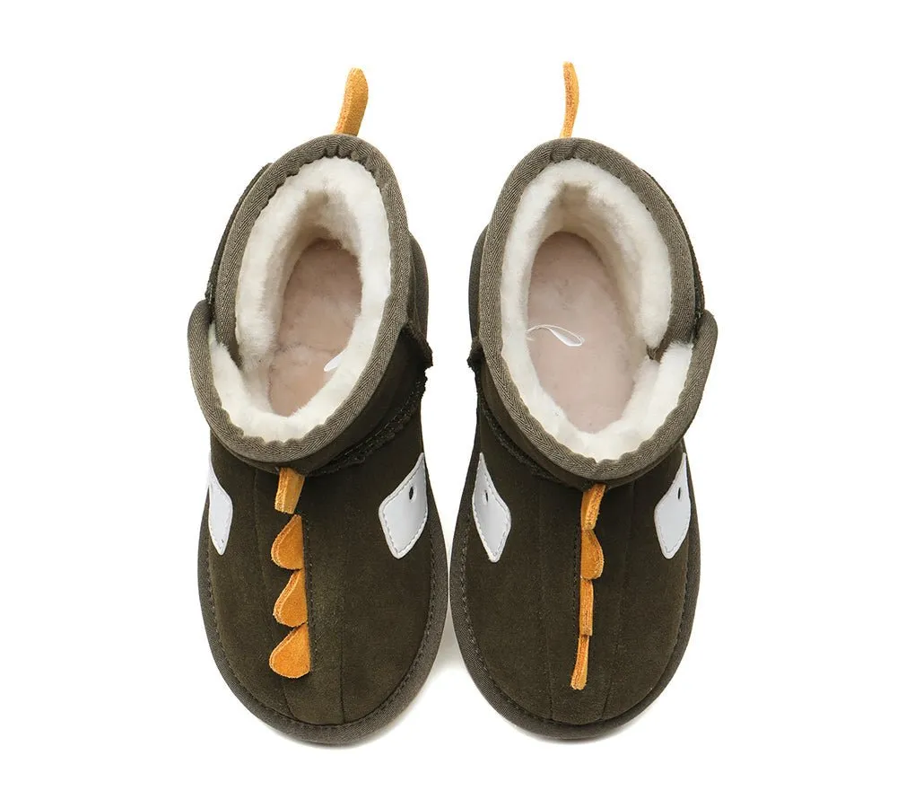 Hook And Loop Kids Ugg Boots Dino