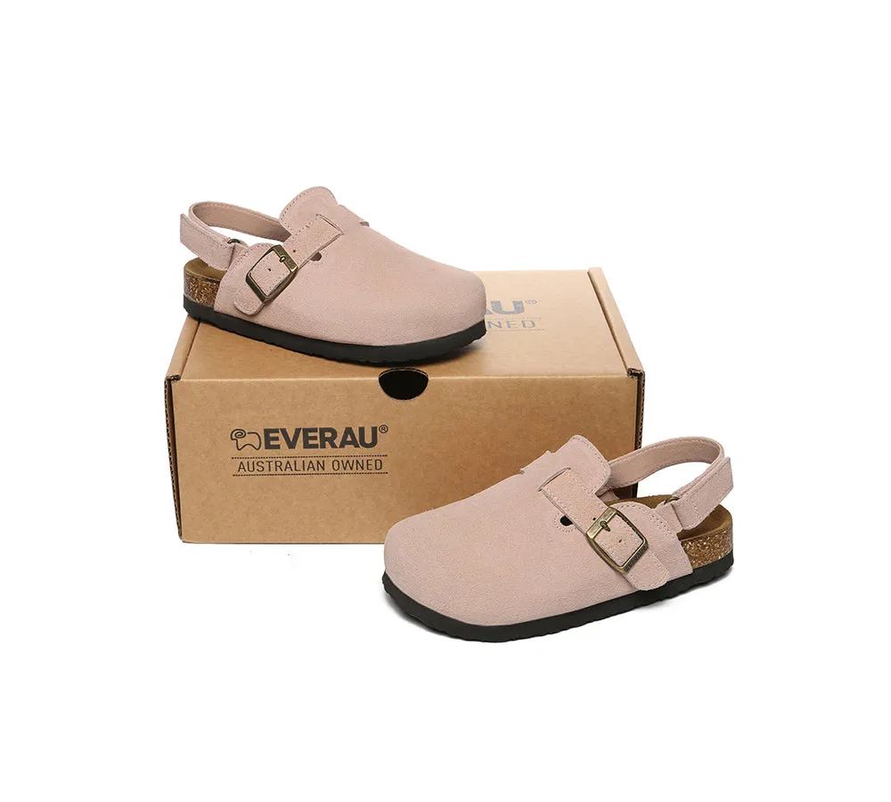 Kids Slingback Clogs with Adjustable Buckle Straps Flats Sandals