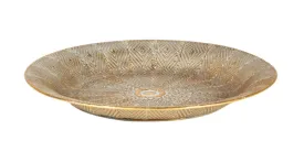 Large round filigree tray