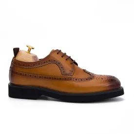 Men's leather brogue shoes