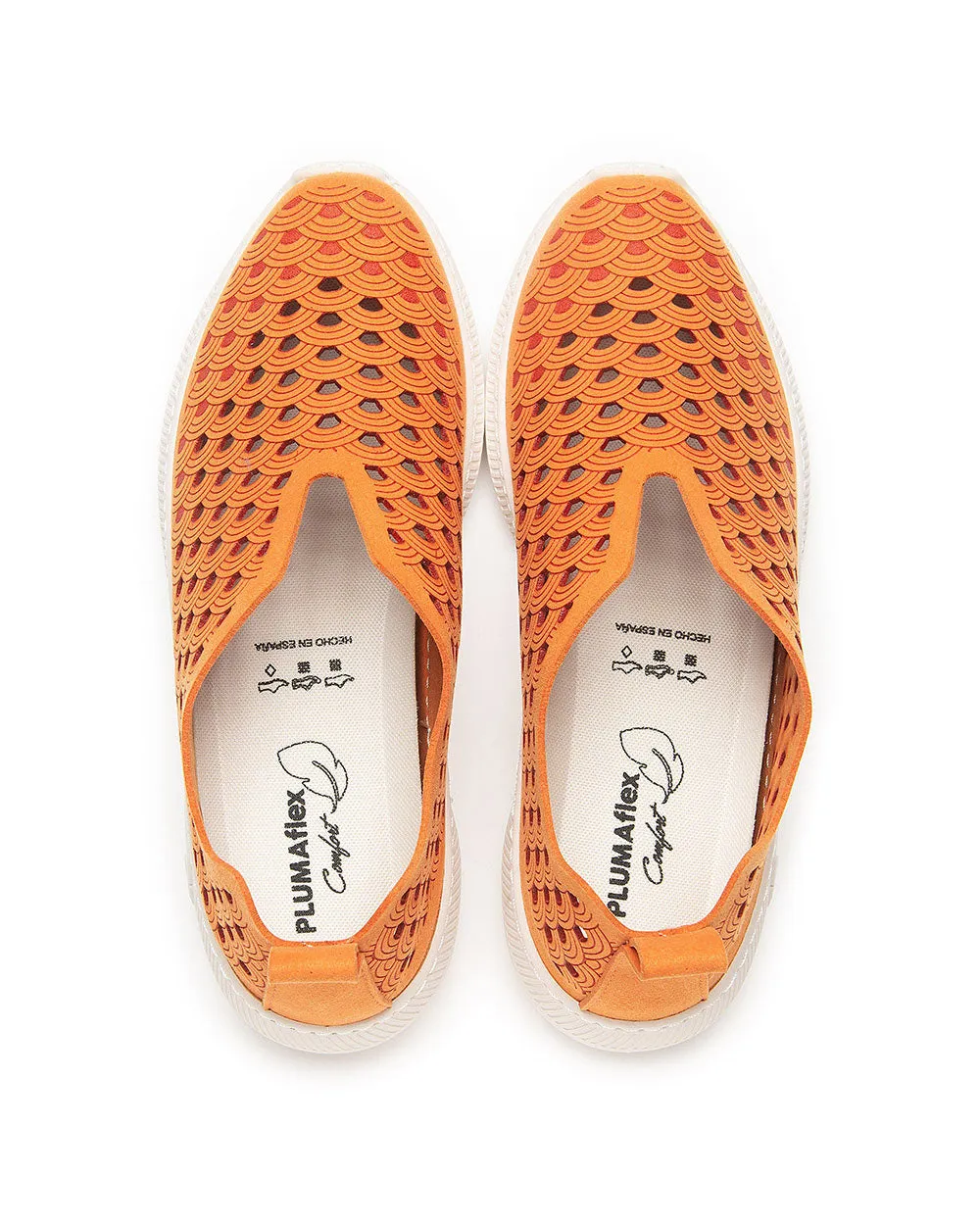 Plumaflex  A03704 Naranja Casual Slip On