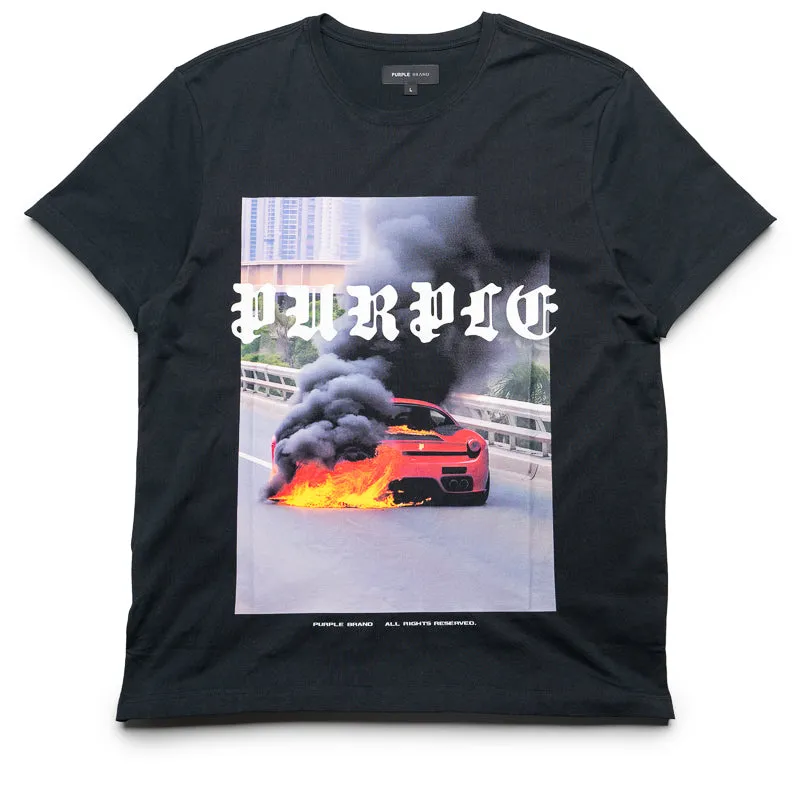 Purple Brand Smoke Show Tee - Black